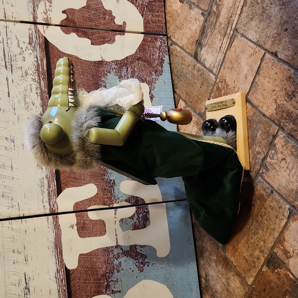 Vintage Collectible Steinbach Peter Pan Series Crocodile Nutcracker IOB with Tag - Picture 5 of 12